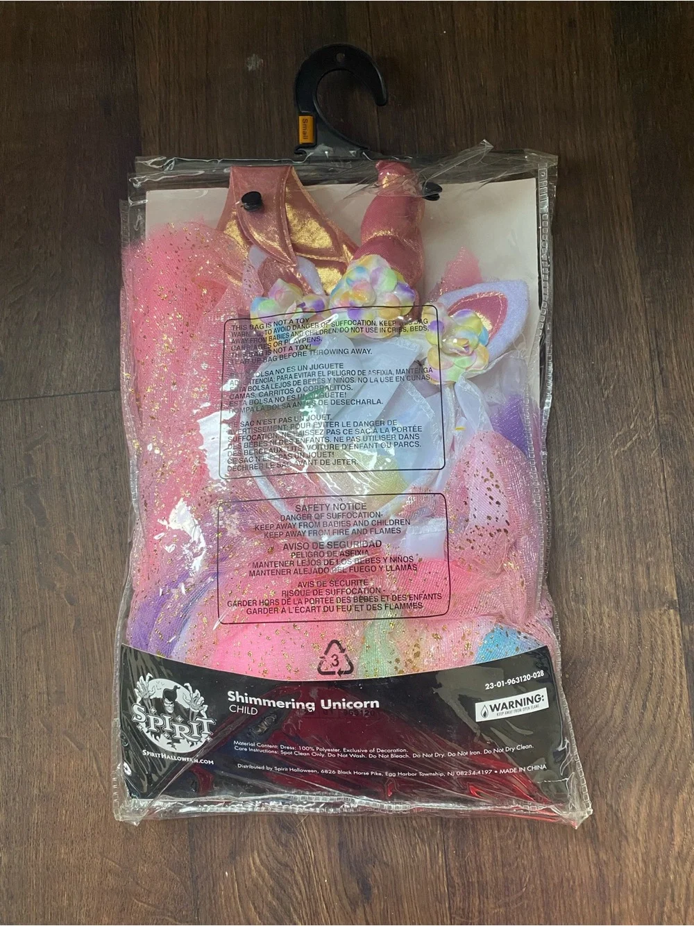 Spirit Pink and Pastel Shimmering Unicorn Kids Costume